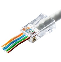 RJ45 EASY 8/8 konektors ar maisiņu ZIP 100gab.